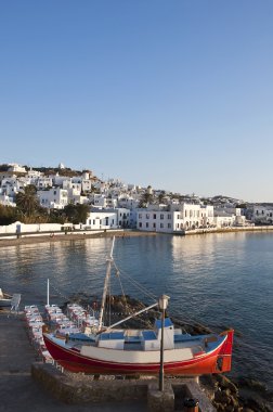 Chora mykonos Bay mavi gök