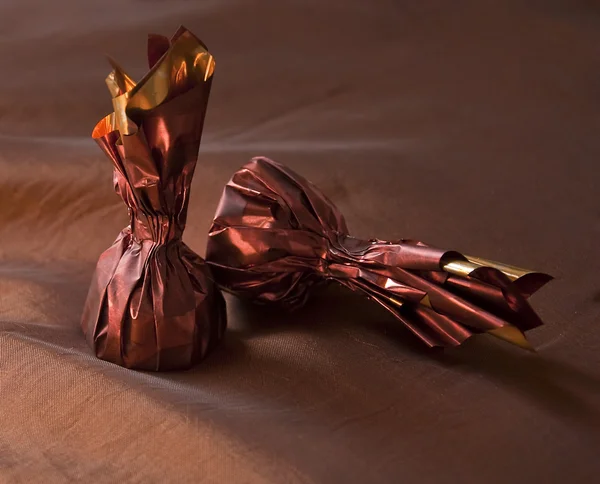 stock image Chocolate, a treat in a shiny package