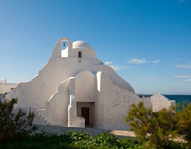 Old Paraportiani church on the Mykonos clipart