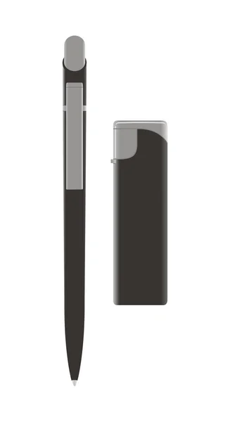Stift-Feuerzeug — Stockvektor