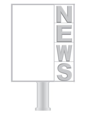 Small billboard news clipart