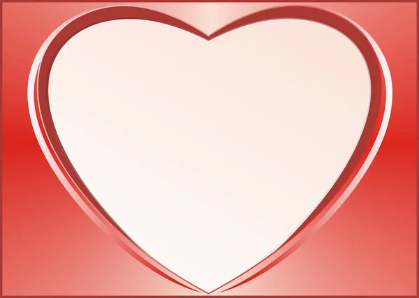 Pocztówka, serce valentine. — Zdjęcie stockowe