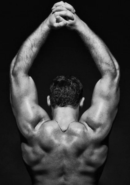 Modelo masculino muscular — Fotografia de Stock