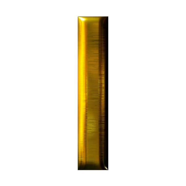 3d altın harf izole — Stok fotoğraf