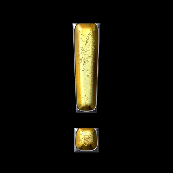 Dyra guld repad liten bokstav — Stockfoto