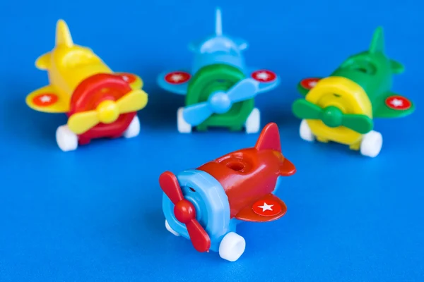 塑料飞机玩具 — 图库照片