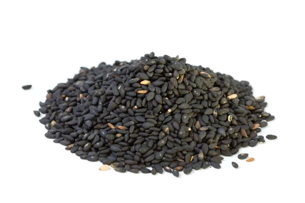 Czarne nasiona sezamu — Zdjęcie stockowe
