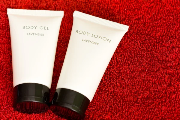 Kosmetiska kropp gel och lotion — Stockfoto