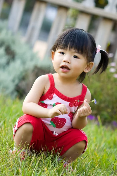 Asijské čínská holčička — Stock fotografie