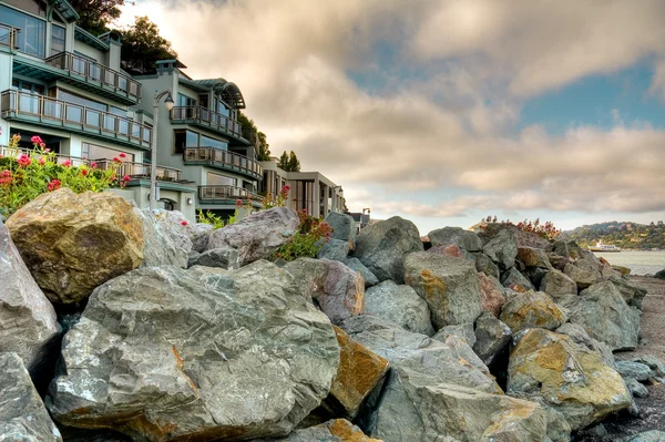 Ferienhäuser an der Küste — Stockfoto