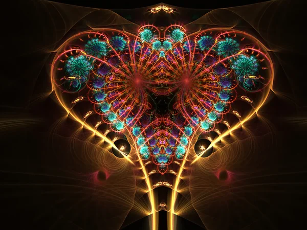 Elégance fractale lumineuse — Photo