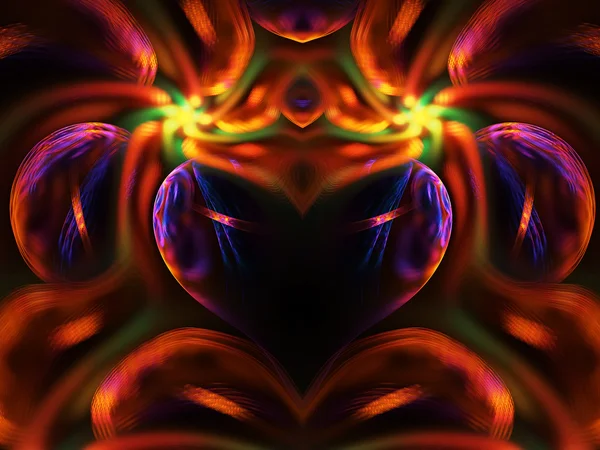 Elegância fractal brilhante — Fotografia de Stock