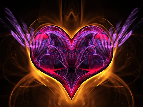 สวยงาม แสงสว่าง fractal — ภาพถ่ายสต็อก