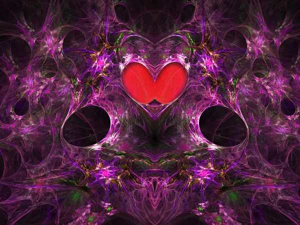Elegância fractal rosa — Fotografia de Stock