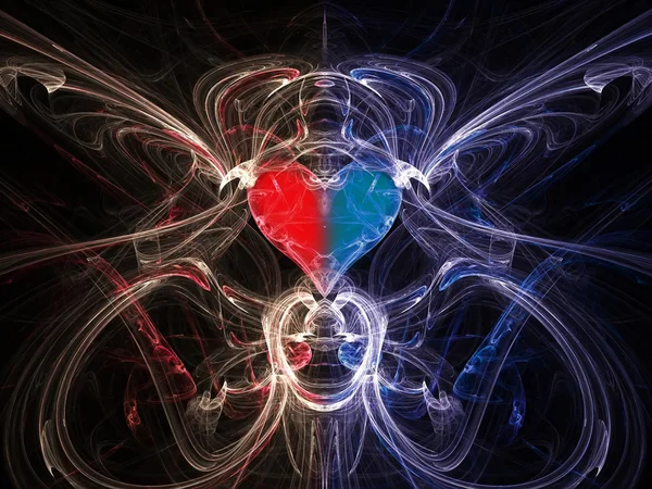 แสงสว่าง fractal — ภาพถ่ายสต็อก