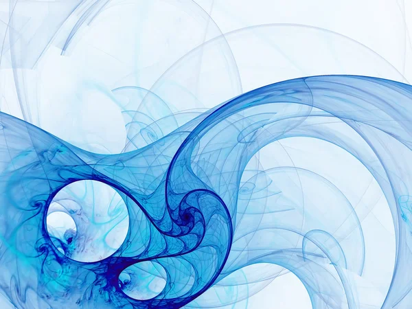 Parlak mavi fractal — Stok fotoğraf