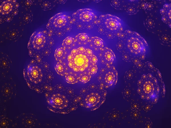 Menekşe fractal — Stok fotoğraf