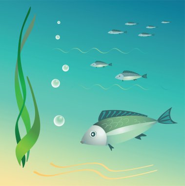 The undersea world. clipart