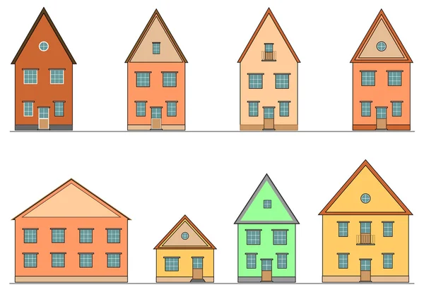 Set of houses. — Stock Vector