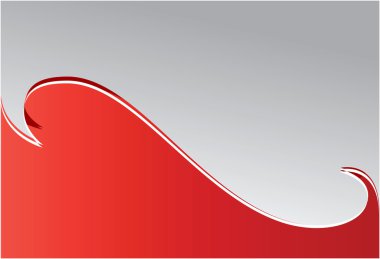 Red wave. clipart