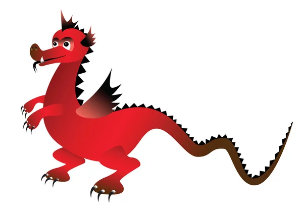 Röd drake — Stock vektor