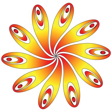 Decorative flower. clipart