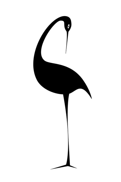Uccello nero . — Vettoriale Stock