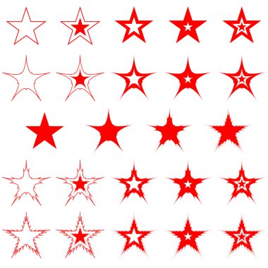 Stars. Design elements. clipart