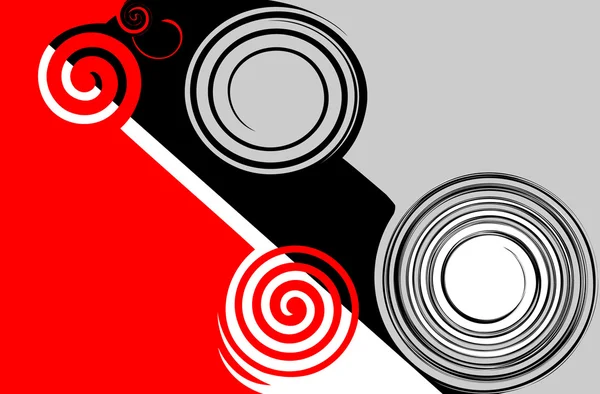 Abstraktes Rot-Schwarz-Grau. — Stockvektor