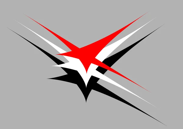 Logo "Flying figures". — Stock Vector