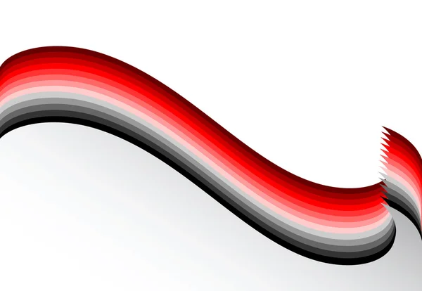 Linhas onduladas vermelho-cinzentas. Contexto . — Vetor de Stock