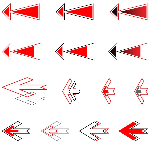 Arrows set. Design elements. — Stock Vector