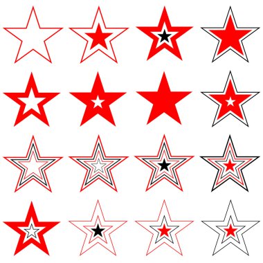 Stars. Design elements. clipart