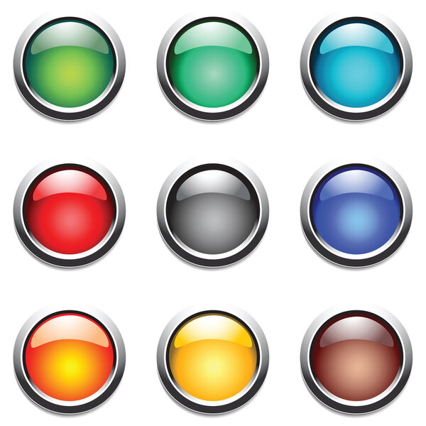 Round buttons set.