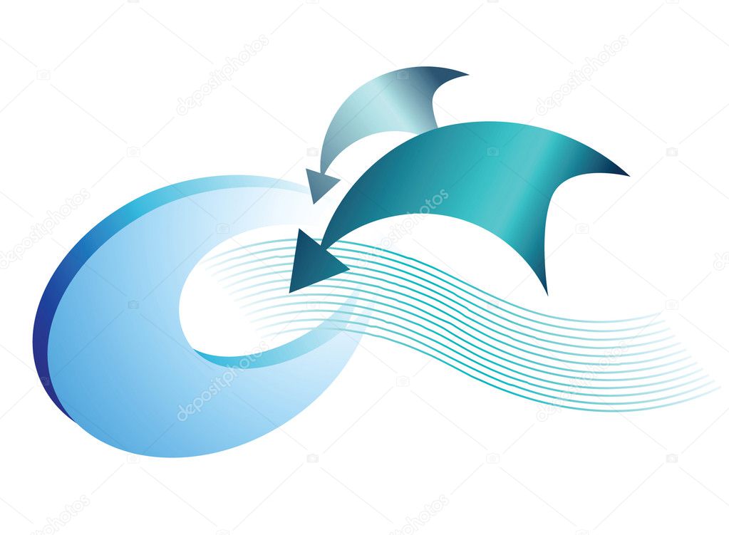 Background with arrows. Vector.