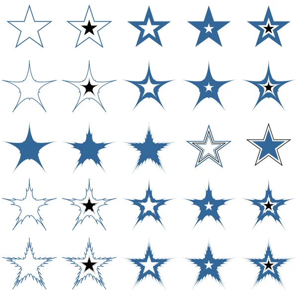 stock vector Blue stars. Design elements. Vector.