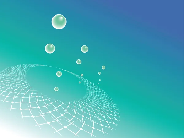Fond abstrait avec bulles. — Image vectorielle