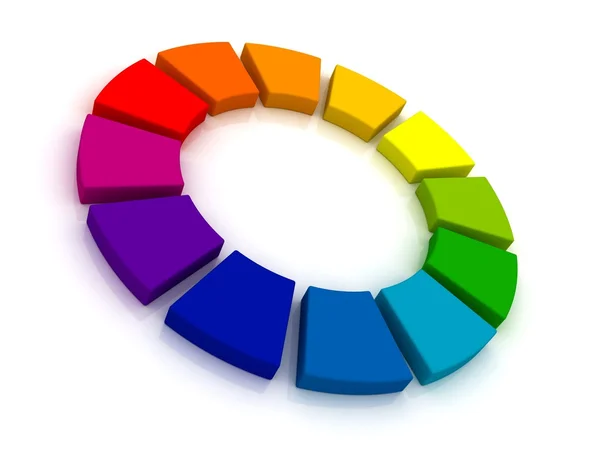 Цветное колесо — стоковое фото