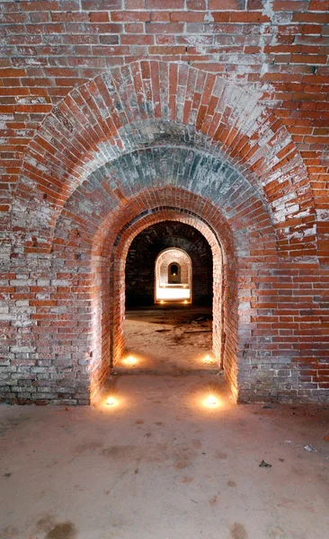 Tunnel in fort — Stock Photo, Image