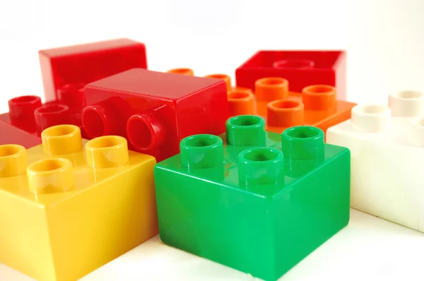 Primer plano de los bloques de plástico —  Fotos de Stock