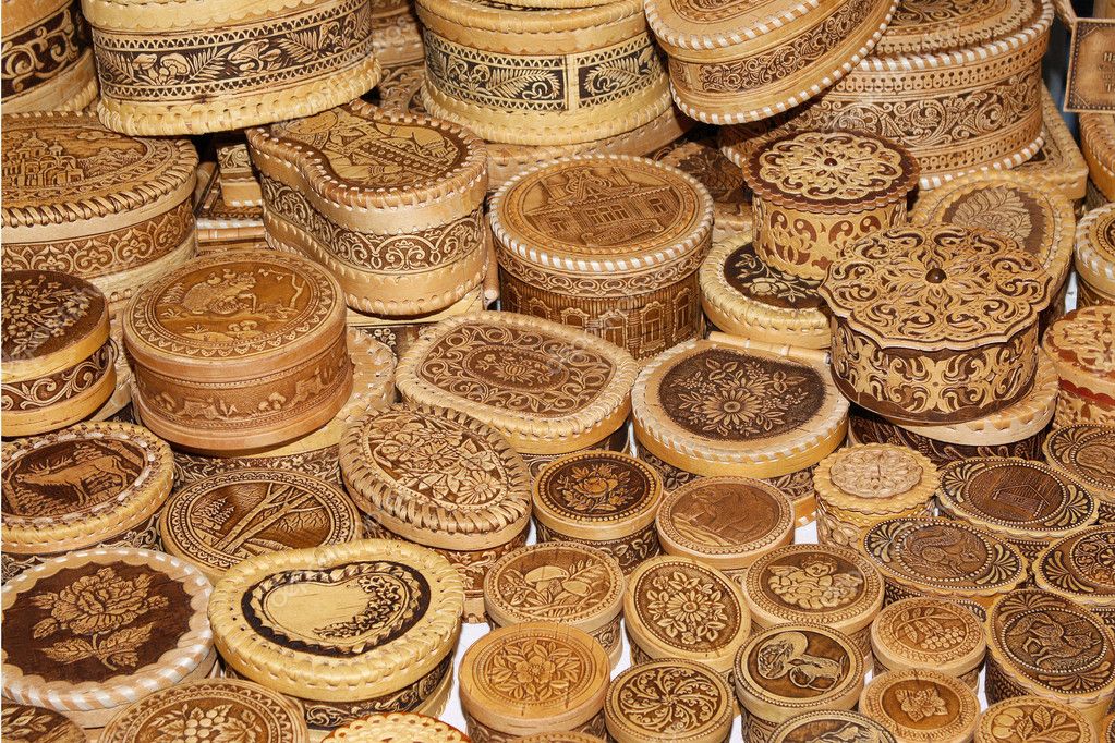 Products from a birch bark — Stock Photo © kamski 1442717