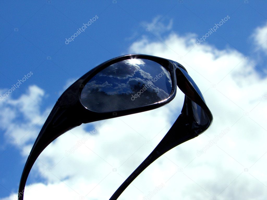 Sunglasses in sky