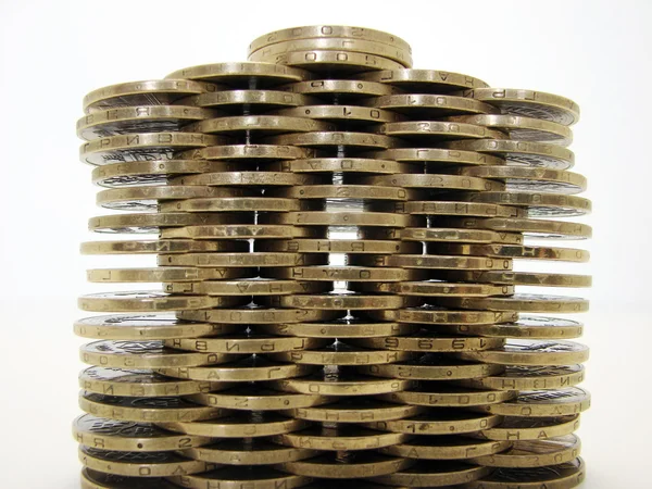 Coins wall — Stock Photo, Image