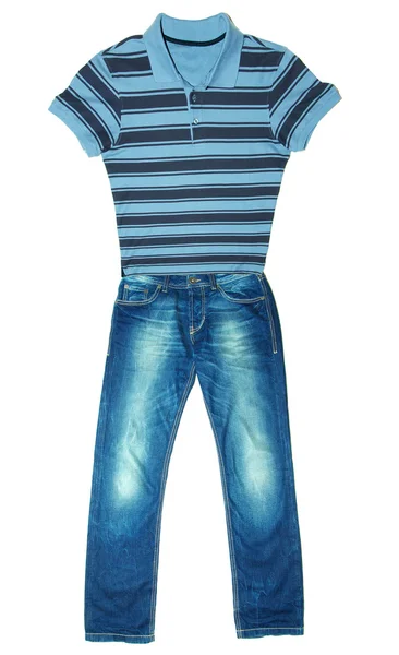 T-shirt e jeans — Fotografia de Stock