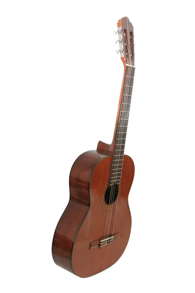 Classical Wood Guitar on white backgro — Stock Photo, Image