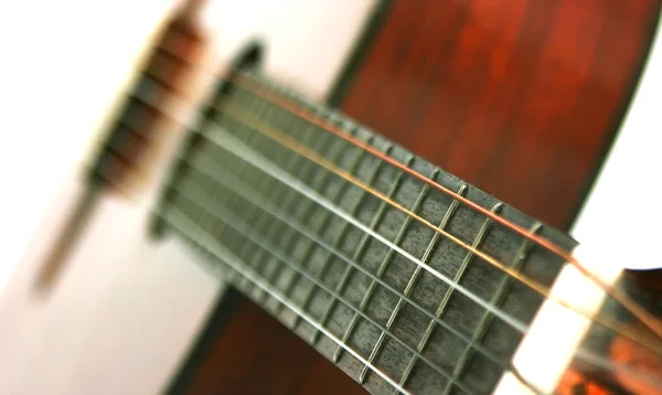 Fretboard of guitar — Stock Photo, Image
