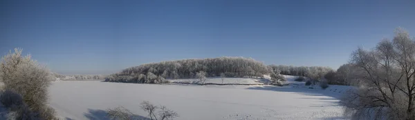 Зимняя панорама — стоковое фото