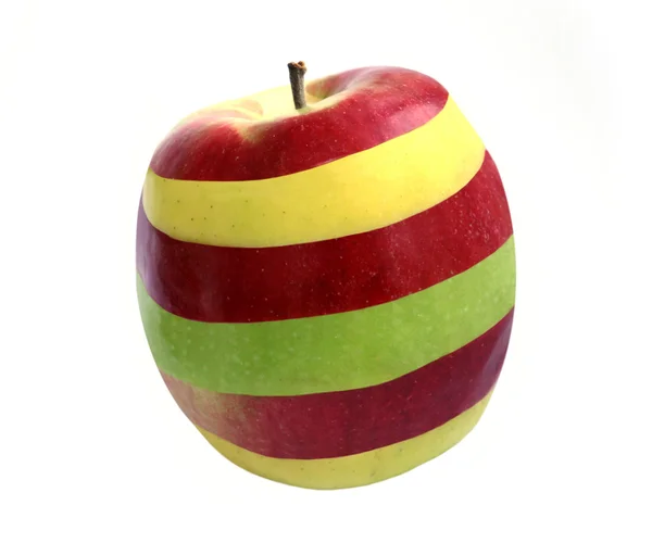 Sliced apple isolated on white — Stock Photo, Image