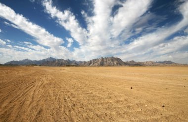 Mountains of nubian desert clipart