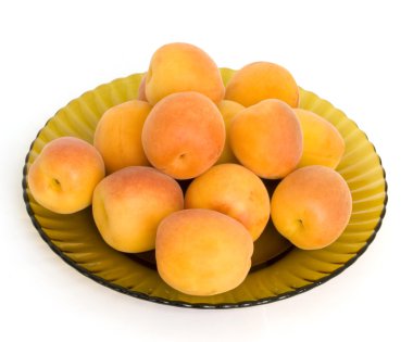 Ripe apricots clipart